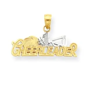 #1 Cheerleader Charm in 10k Yellow Gold