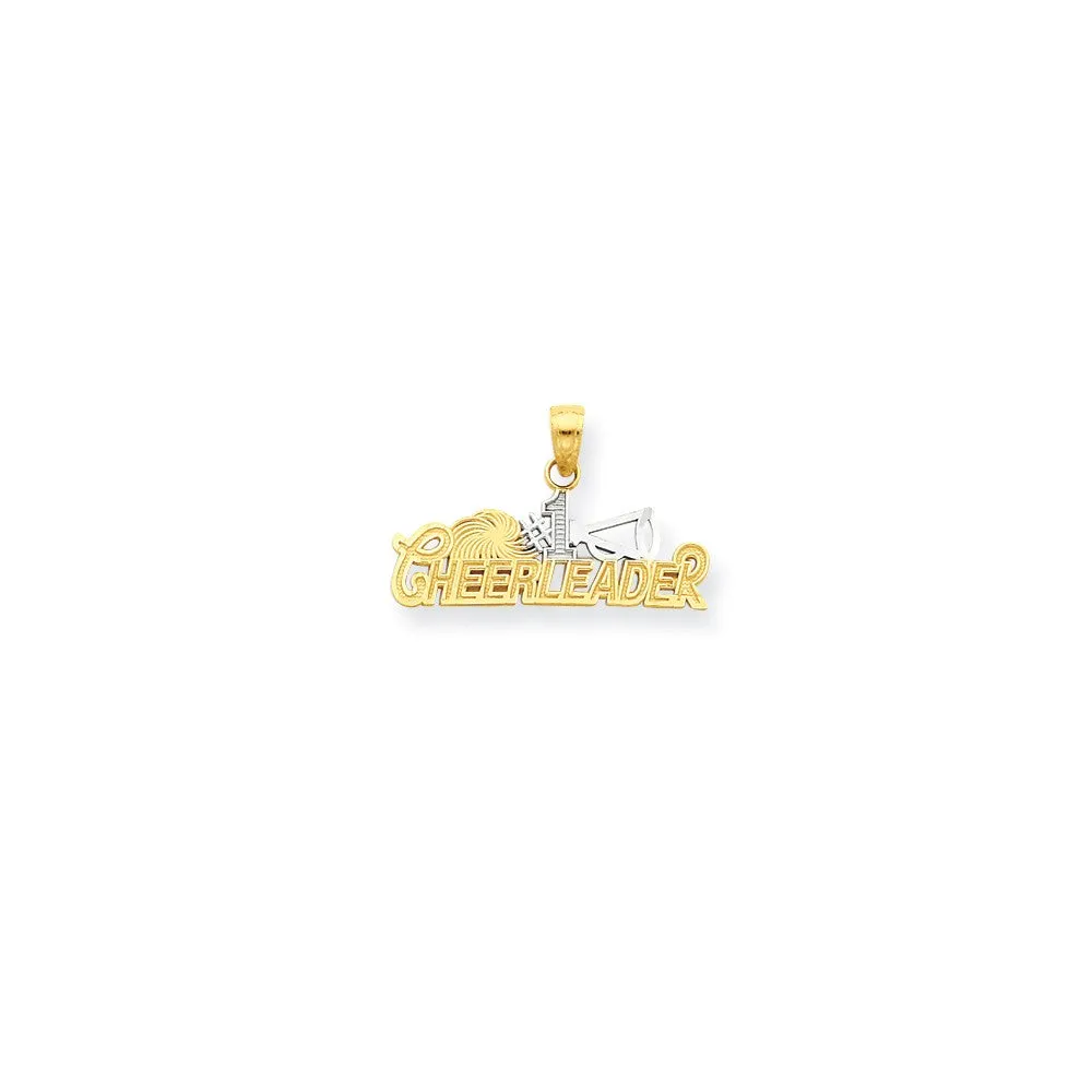 #1 Cheerleader Charm in 10k Yellow Gold