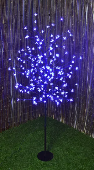 1.5m (5ft) Indoor / Outdoor Cherry Blossom Tree with 200 Electric Blue LEDs