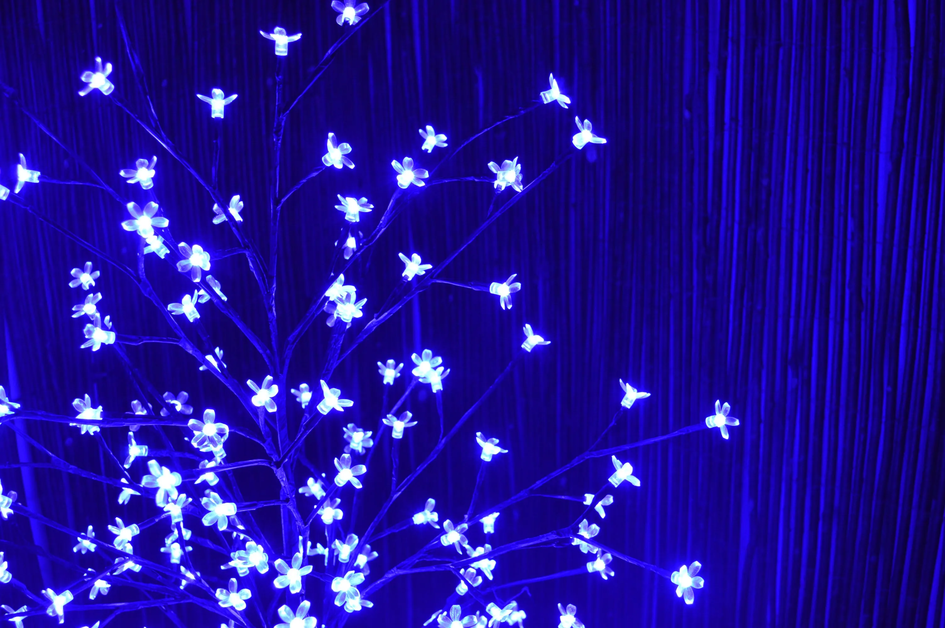 1.5m (5ft) Indoor / Outdoor Cherry Blossom Tree with 200 Electric Blue LEDs