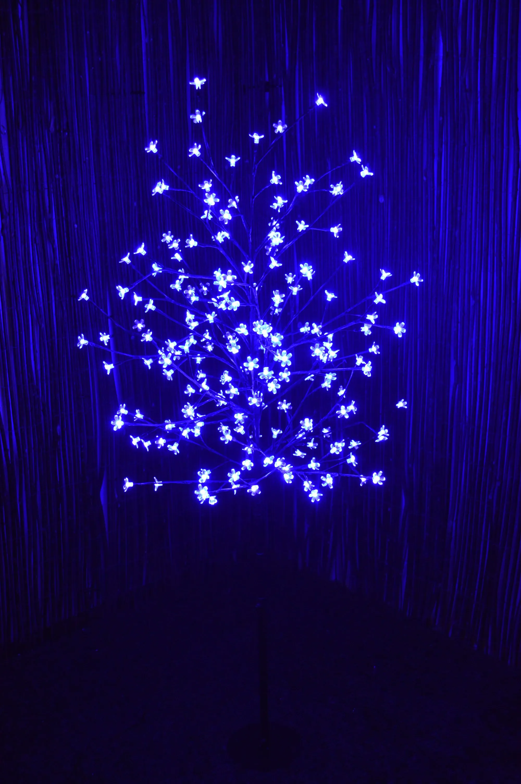 1.5m (5ft) Indoor / Outdoor Cherry Blossom Tree with 200 Electric Blue LEDs