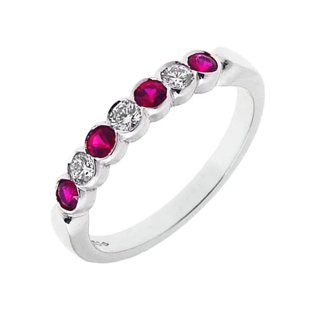 18ct Ruby & Diamond Eternity Ring