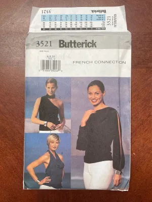 2002 Butterick 3521 Pattern - Tops FACTORY FOLDED