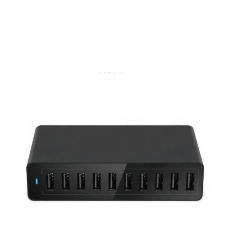 50W Multi-Port 10 USB Smart Phone Charger