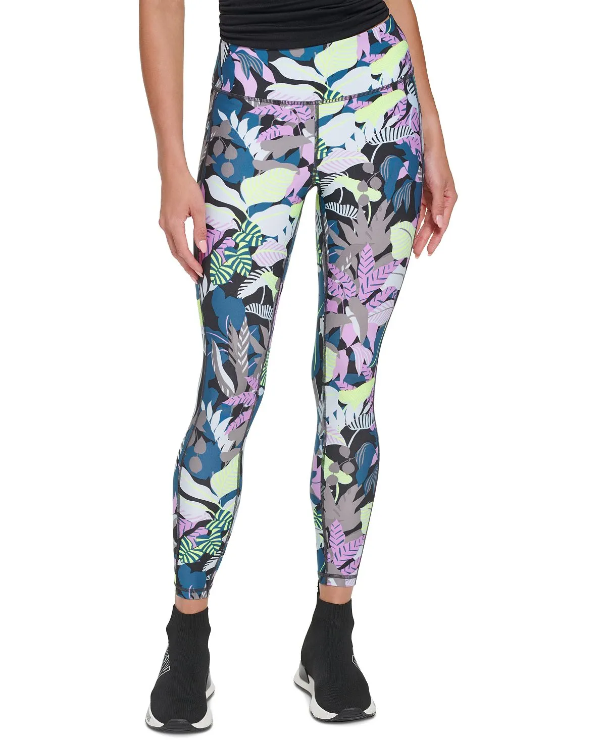 7/8 High Waist Leggings with DKNY Print