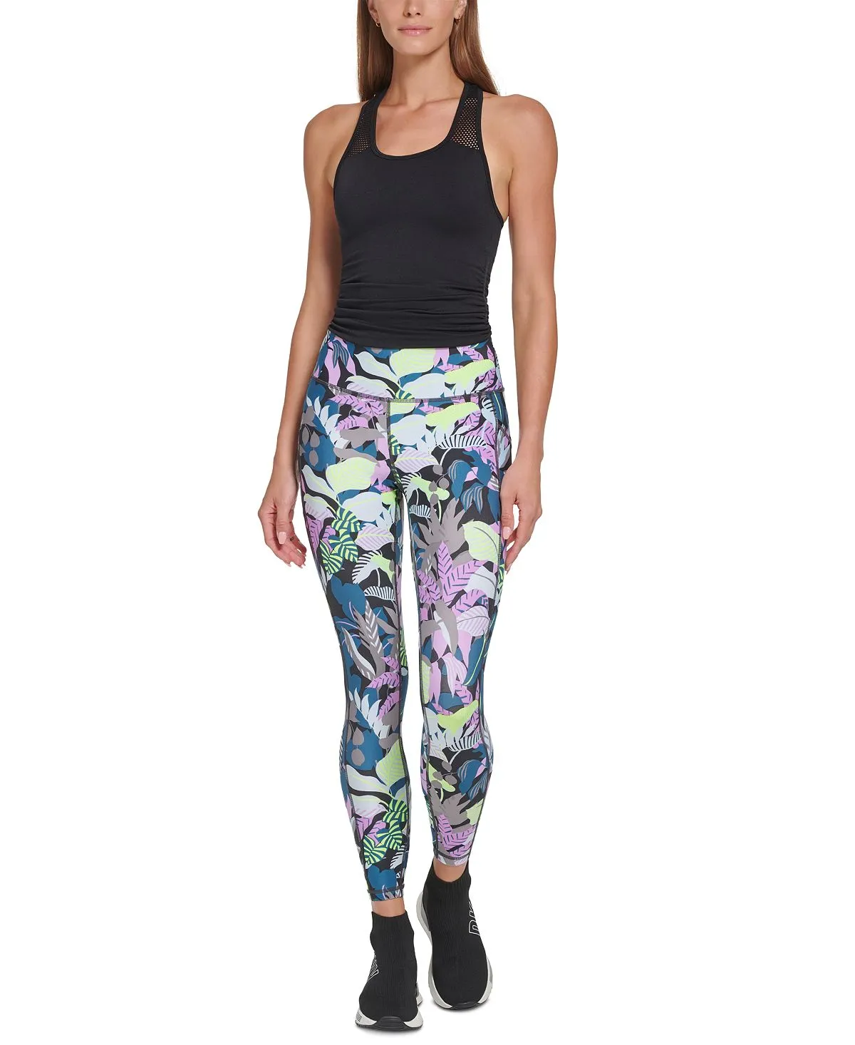 7/8 High Waist Leggings with DKNY Print