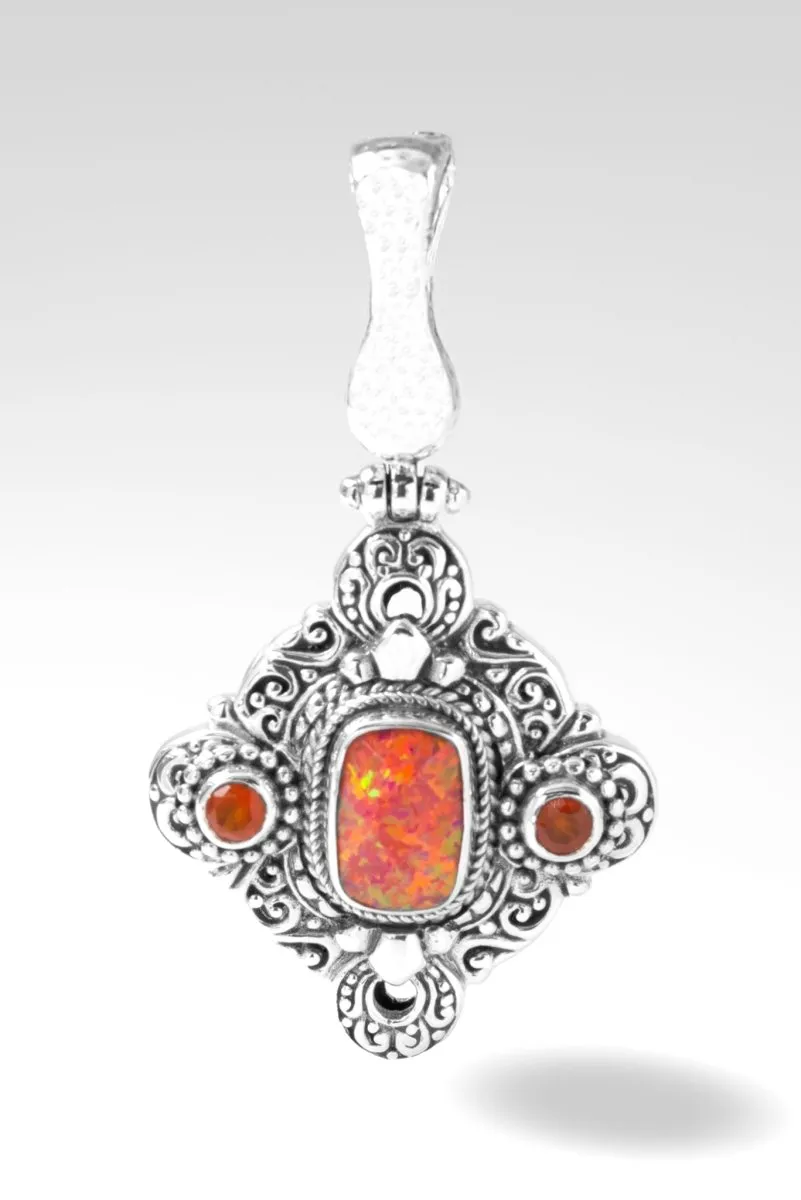 Act With Love Pendant™ in Alizarin Crimson Simulated Opal