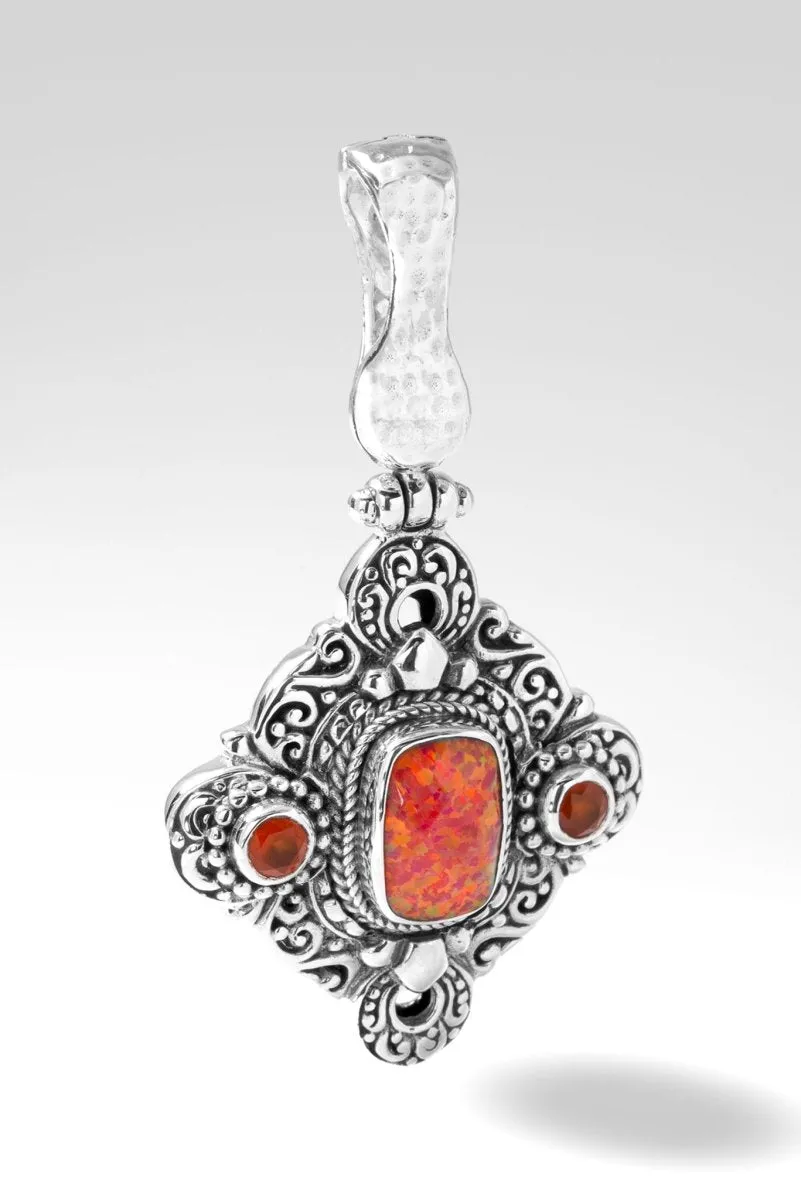 Act With Love Pendant™ in Alizarin Crimson Simulated Opal