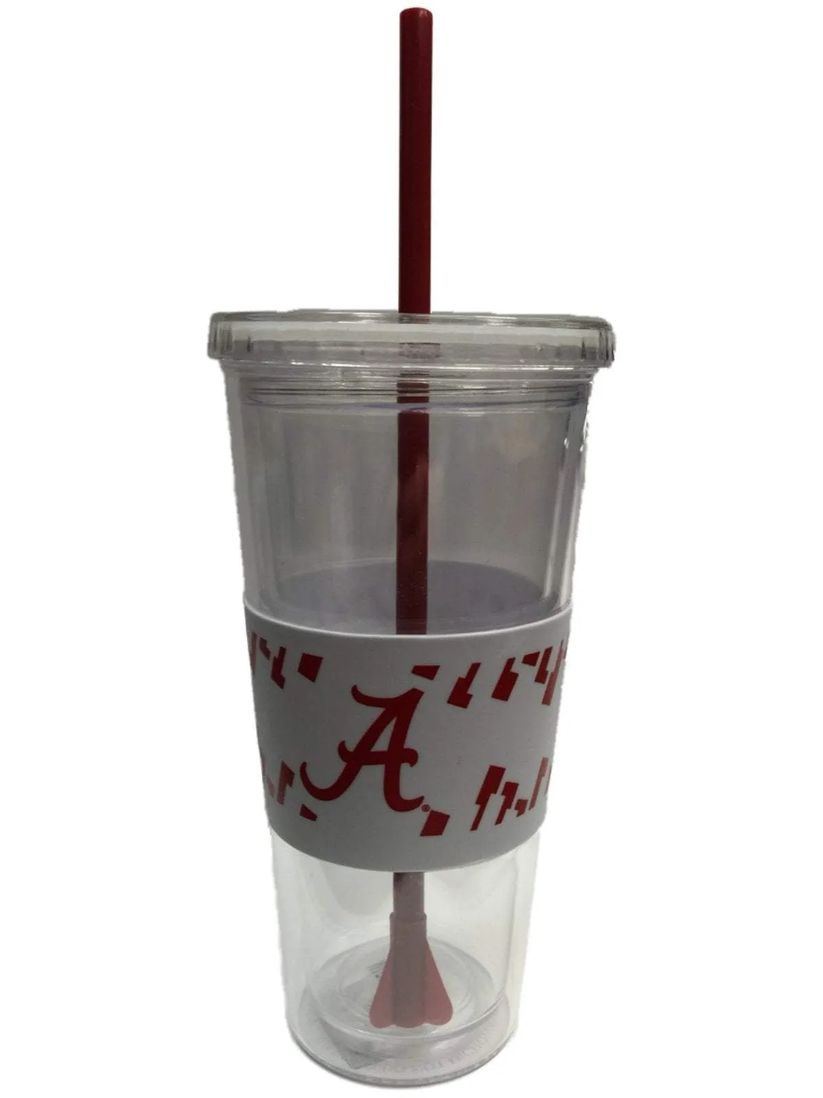 Alabama Crimson Tide 2015 National Champions 22oz Clear Tumbler with Straw