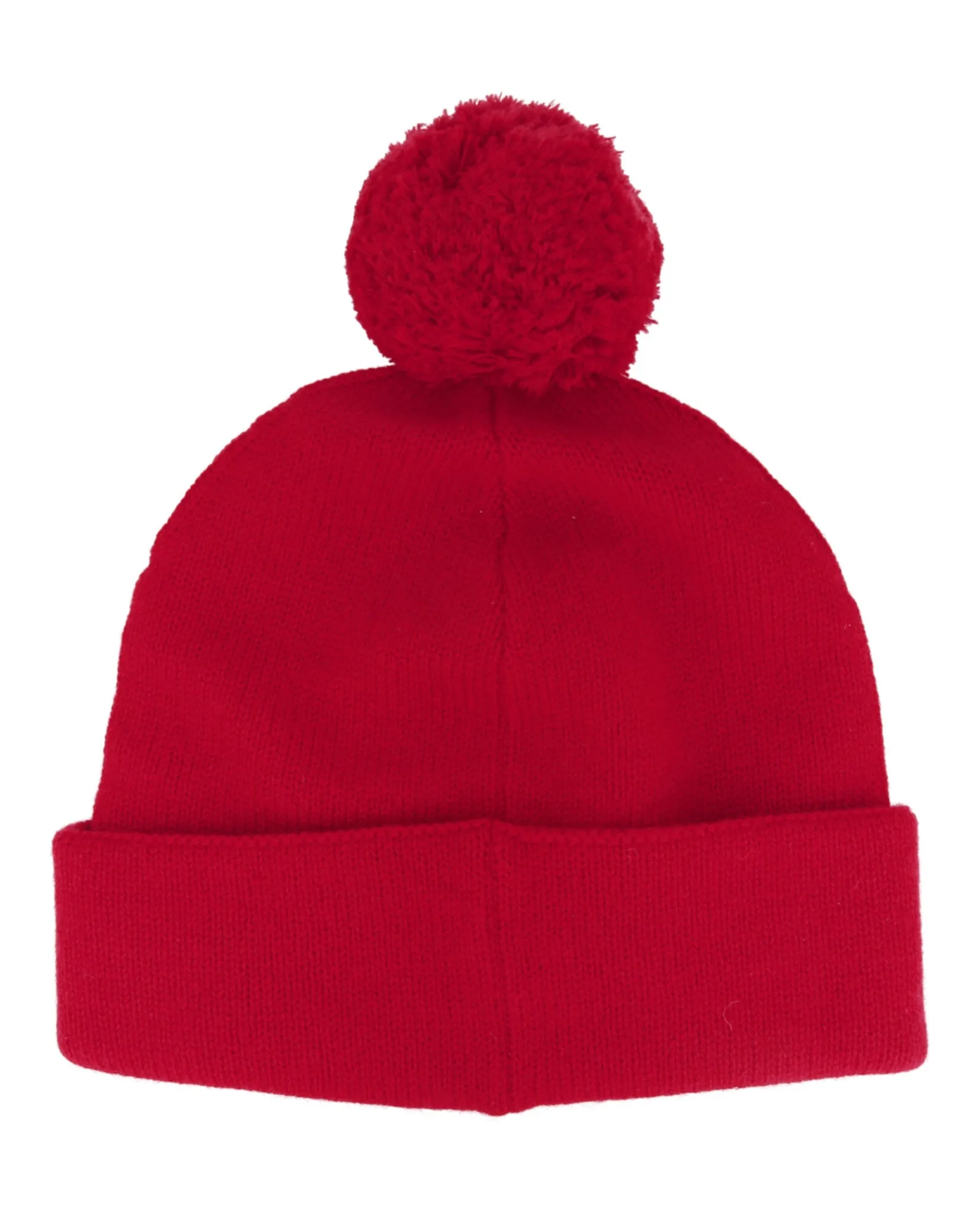 Alexander McQueen Womens Cashmere-Wool Beanie with Pompom