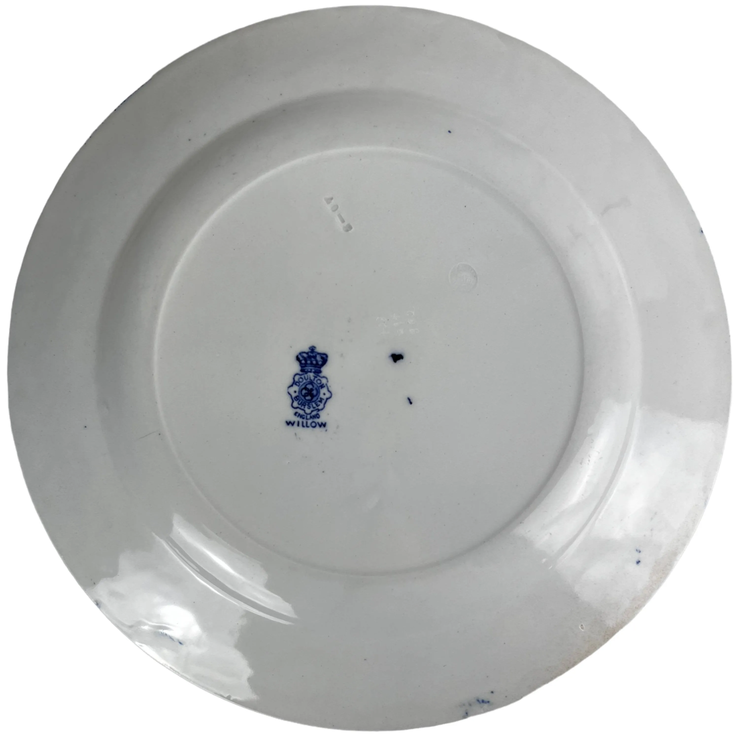 Antique Royal Doulton Blue Willow Plate 10.5 1907