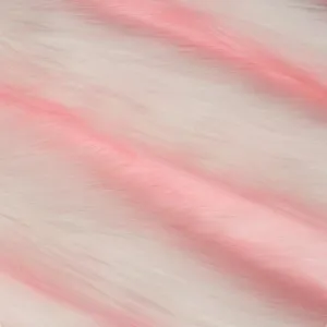 Baby Pink | White Snow Luxury Faux Fur Shag Fabric