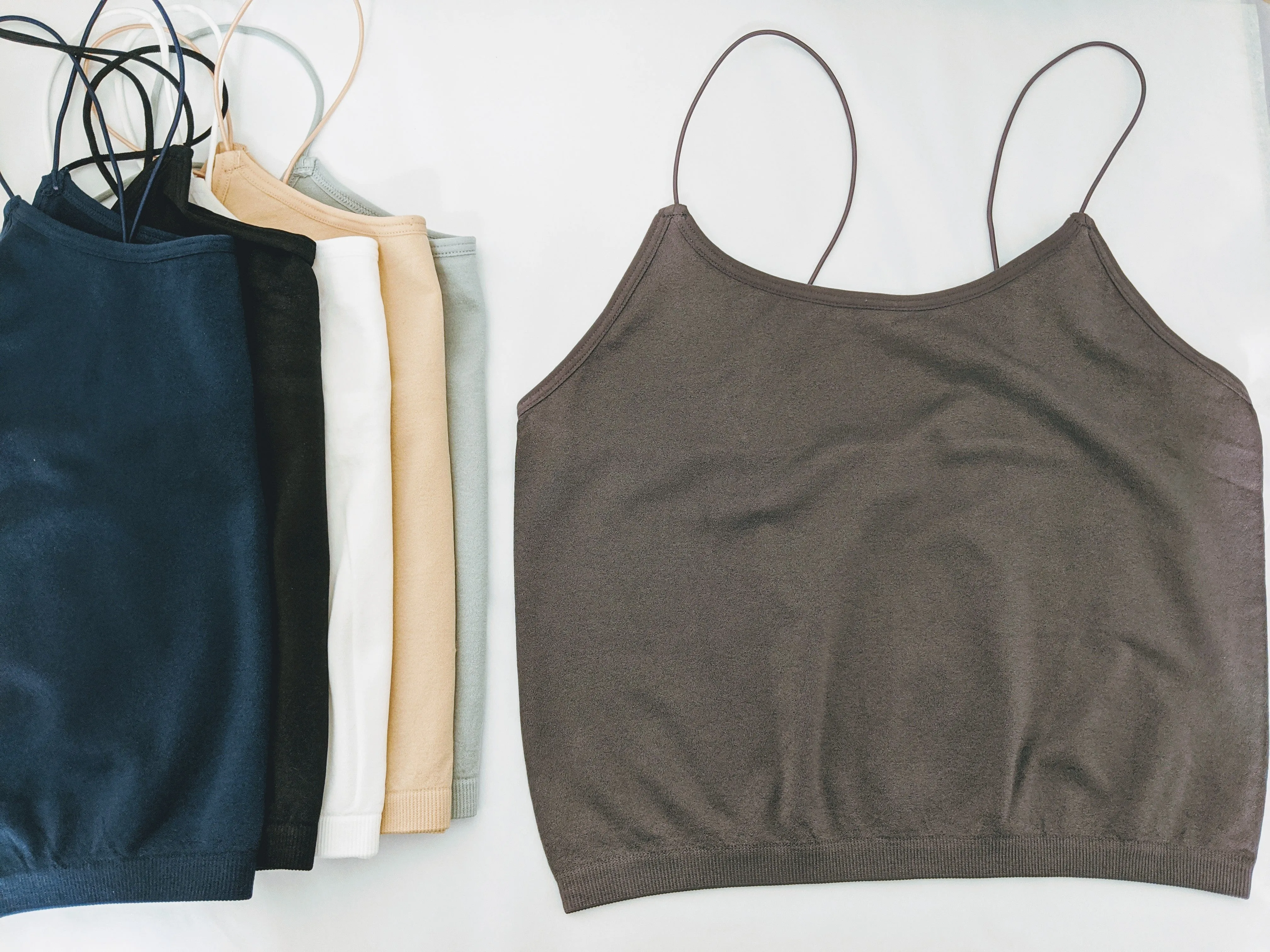 Basic Seamless Crop Camisole