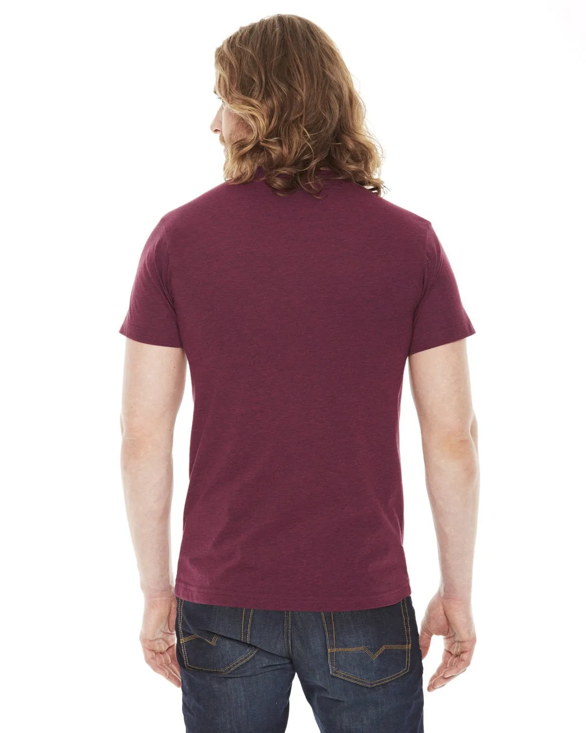 BB401W-American Apparel-HTHR CRANBERRY