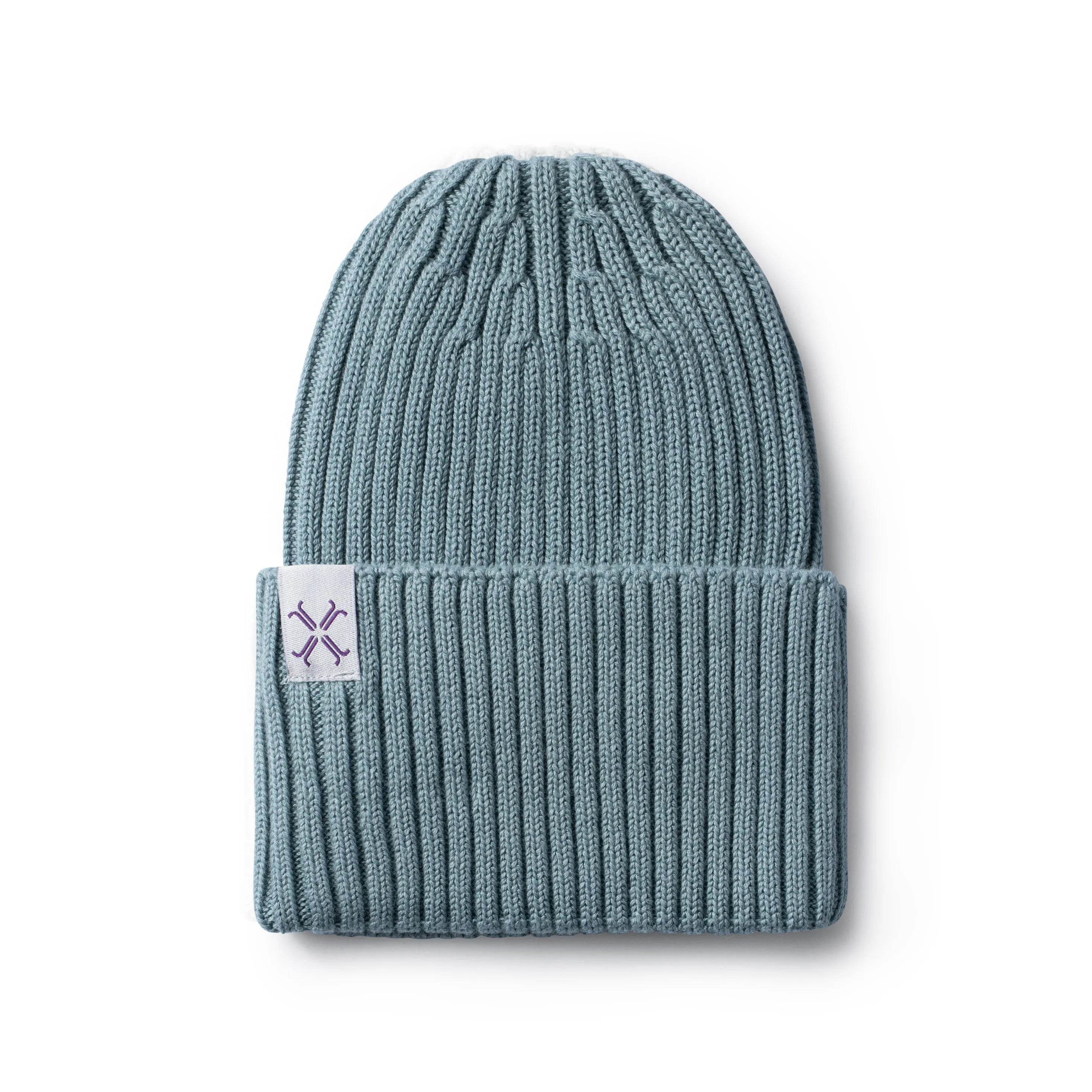 beanie ribbed cuffed - j blue