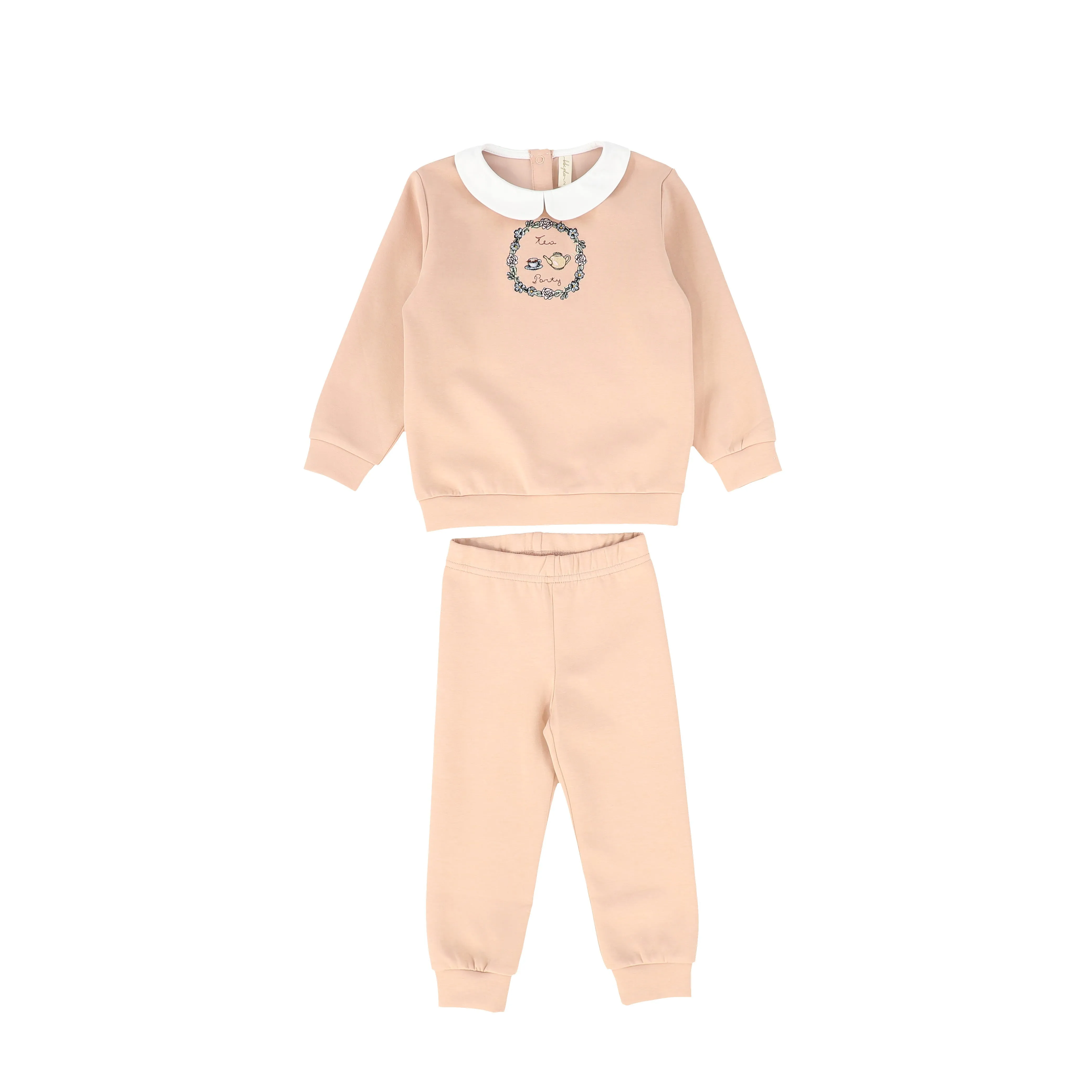 Bebe Jolee Peach Teapot Sweatshirt Set