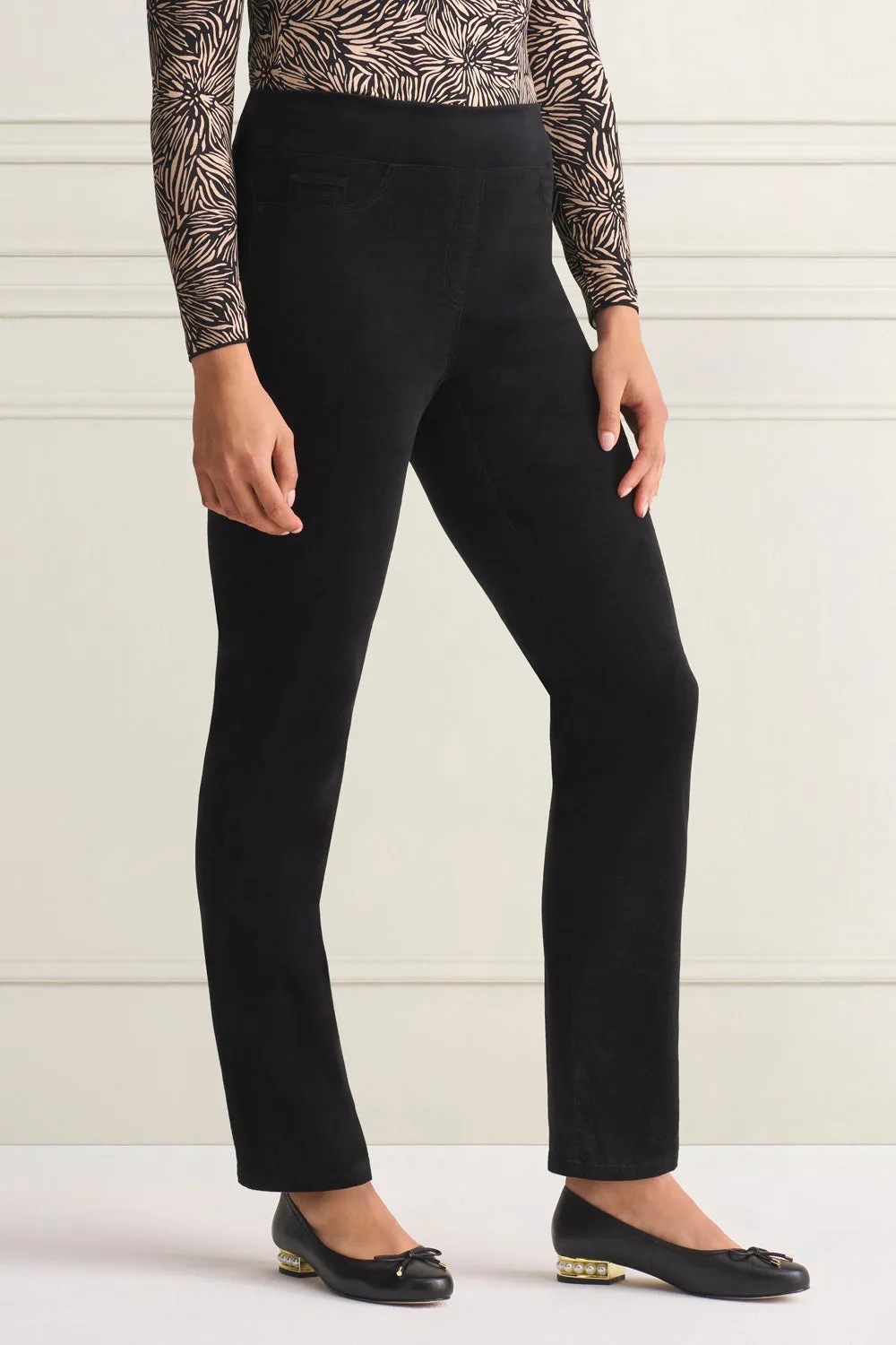 Bengajean® Velvet Straight Leg - Black