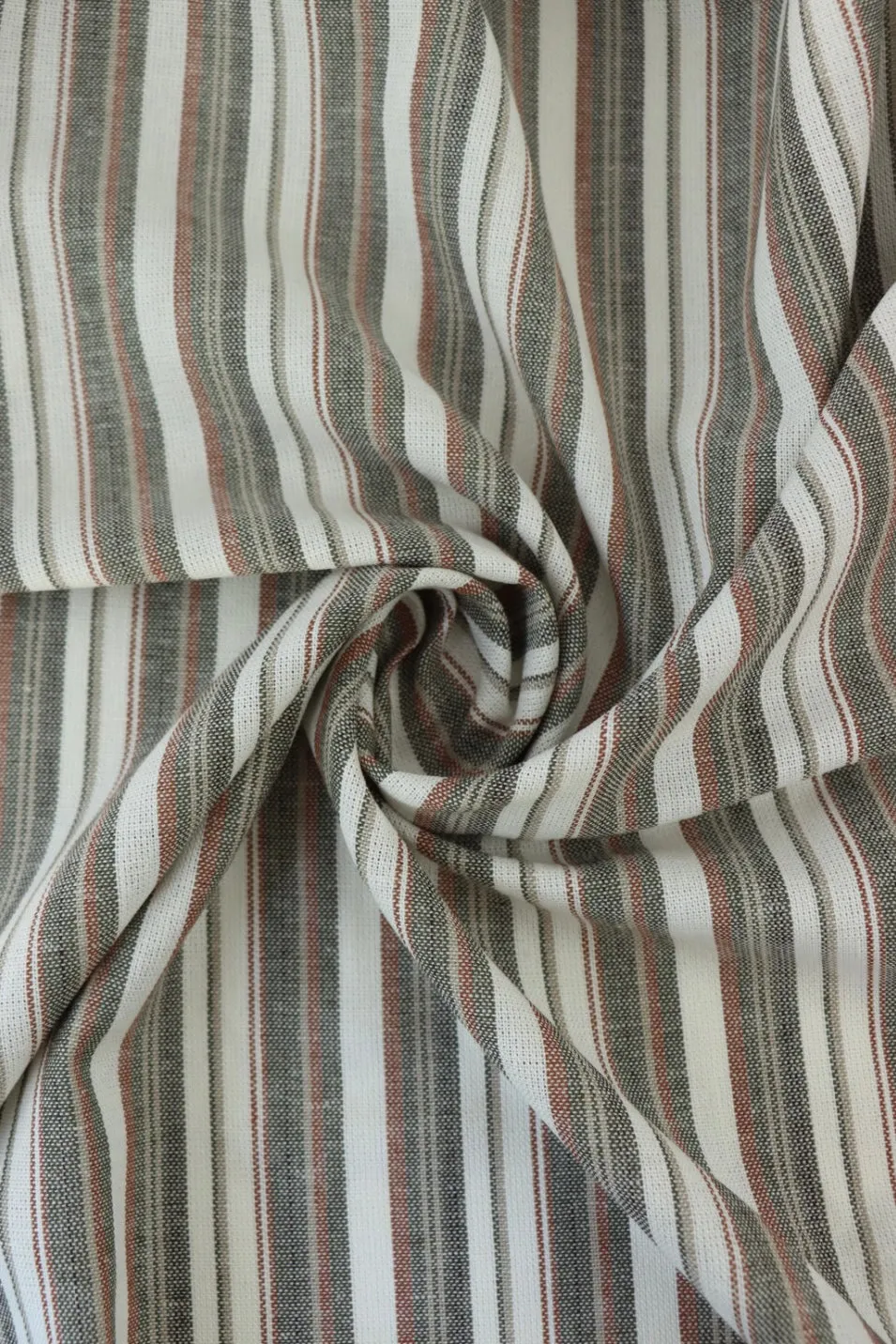 Black & Taupe Soho Stripe Linen Rayon