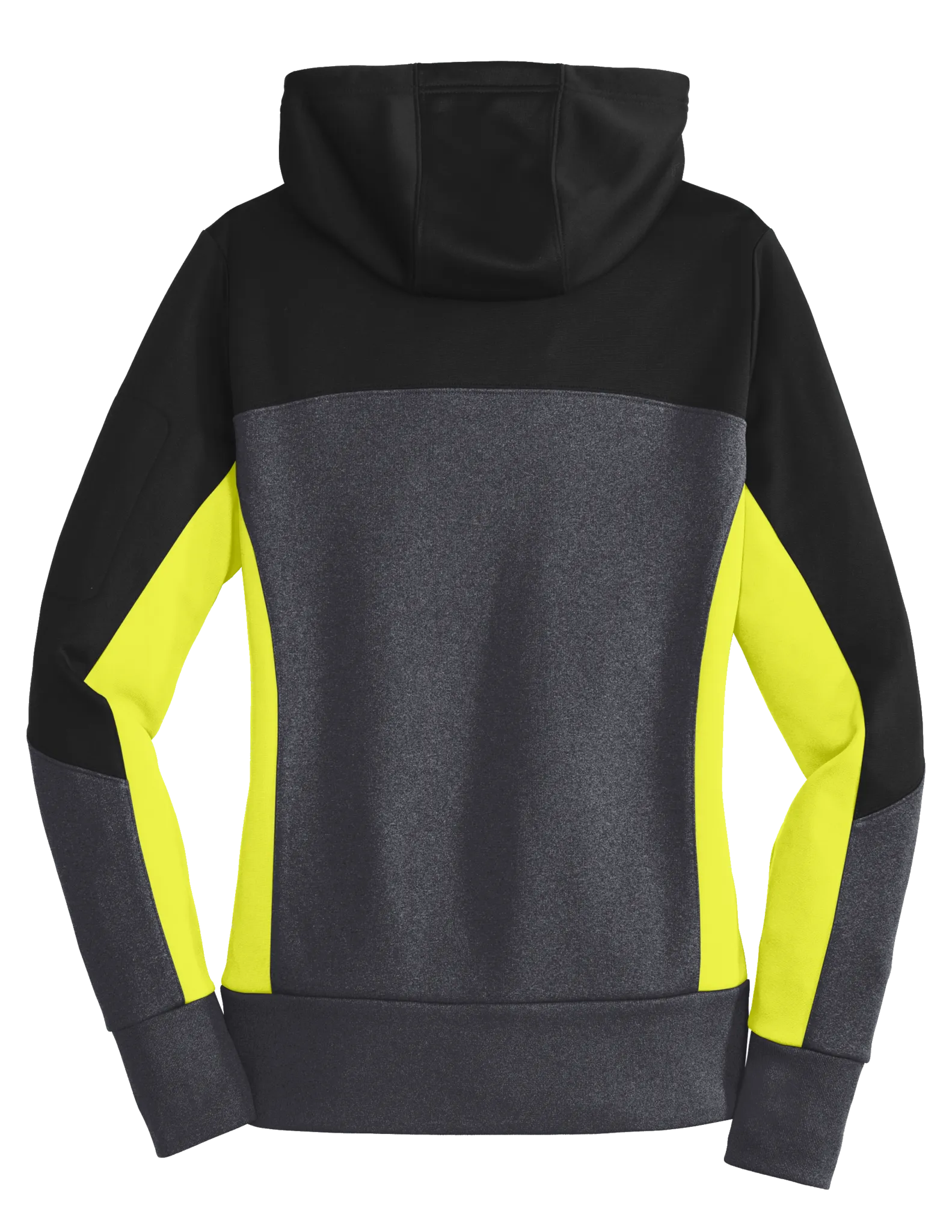 C1745 Ladies Tech Fleece Colorblock Full-Zip Hooded Jacket