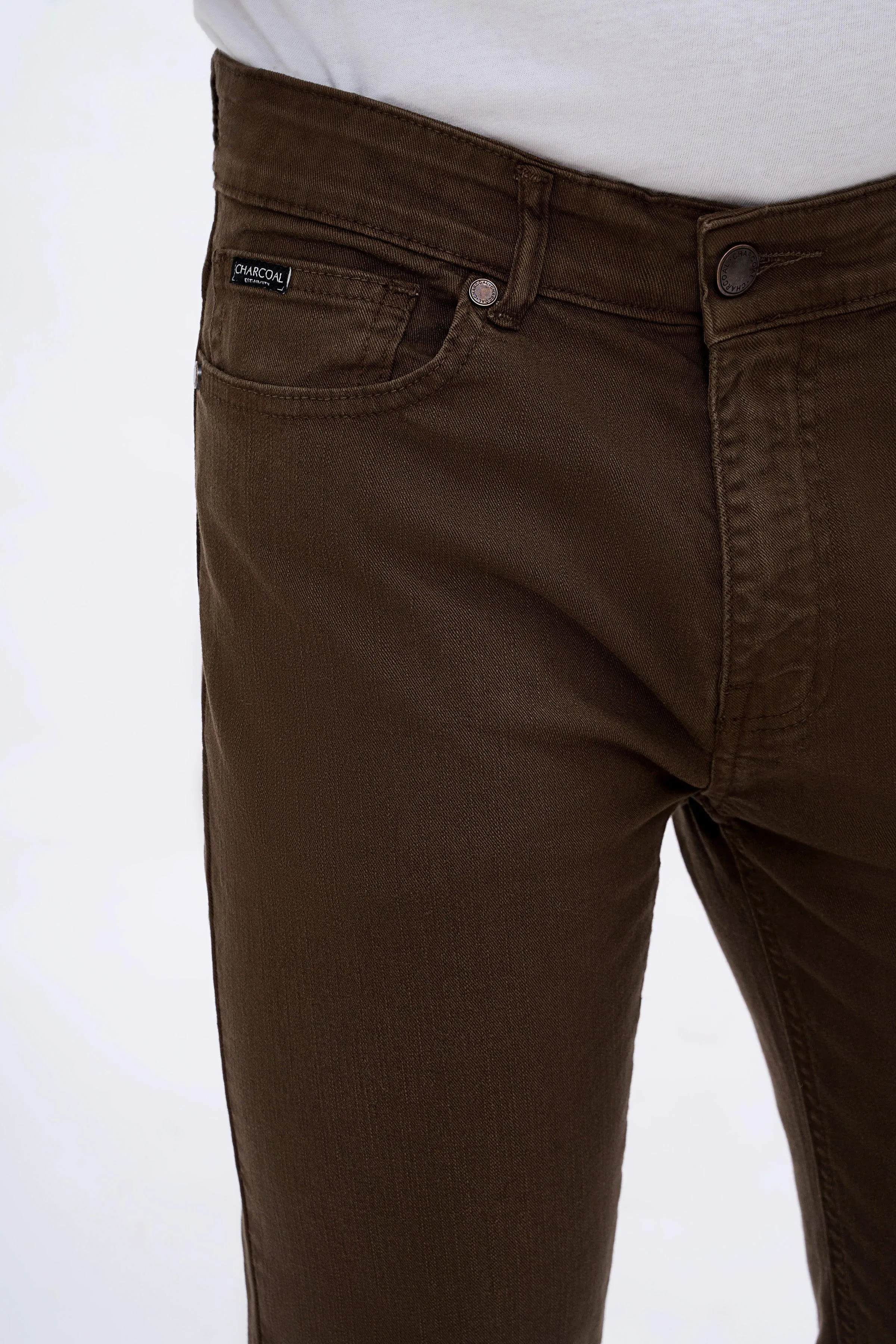 CASUAL PANT 5 POCKET BROWN