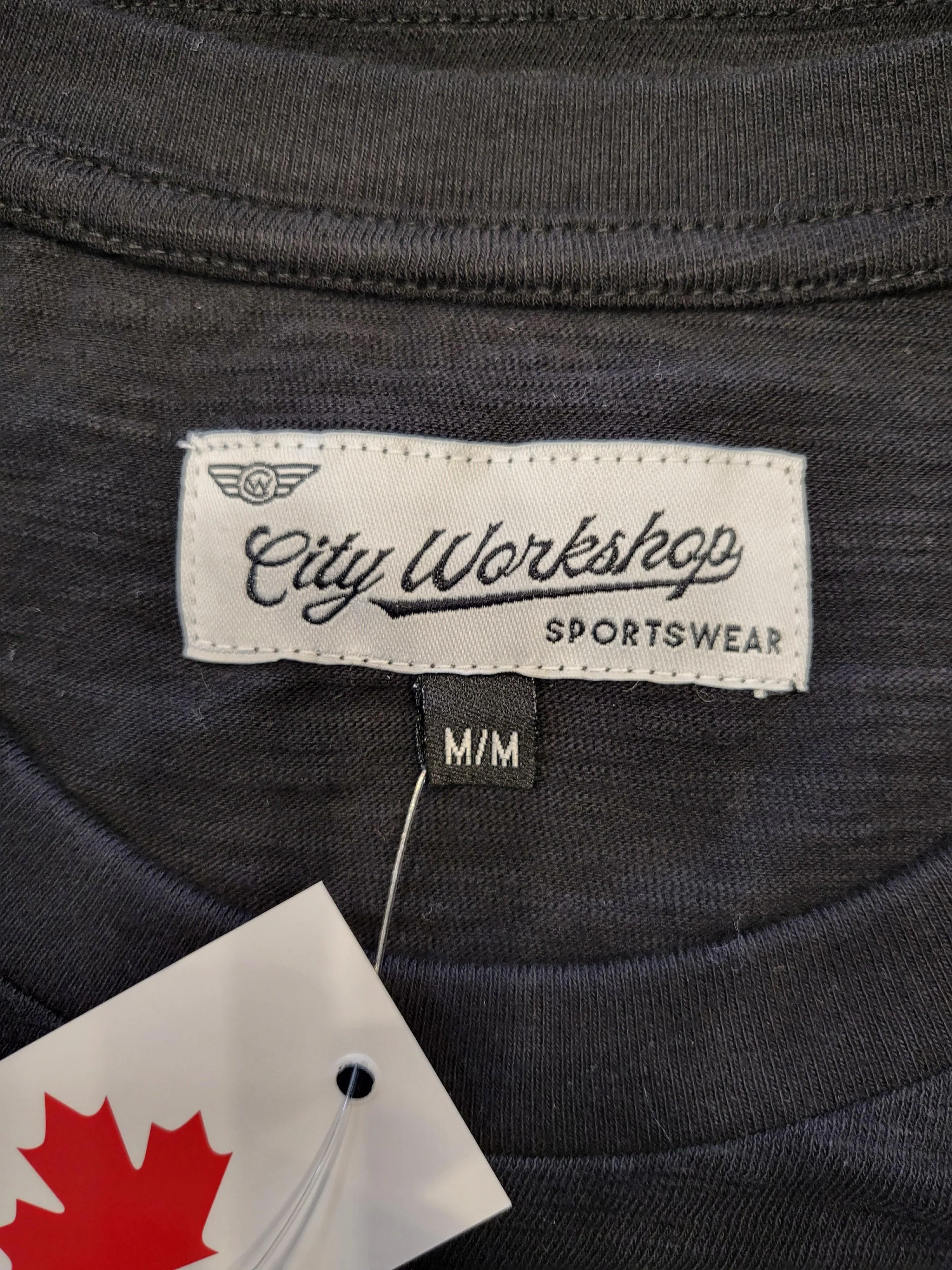 City Workshop "RAW DNM" Slub Tee in Black