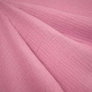 Cotton Double Gauze Solid Pink