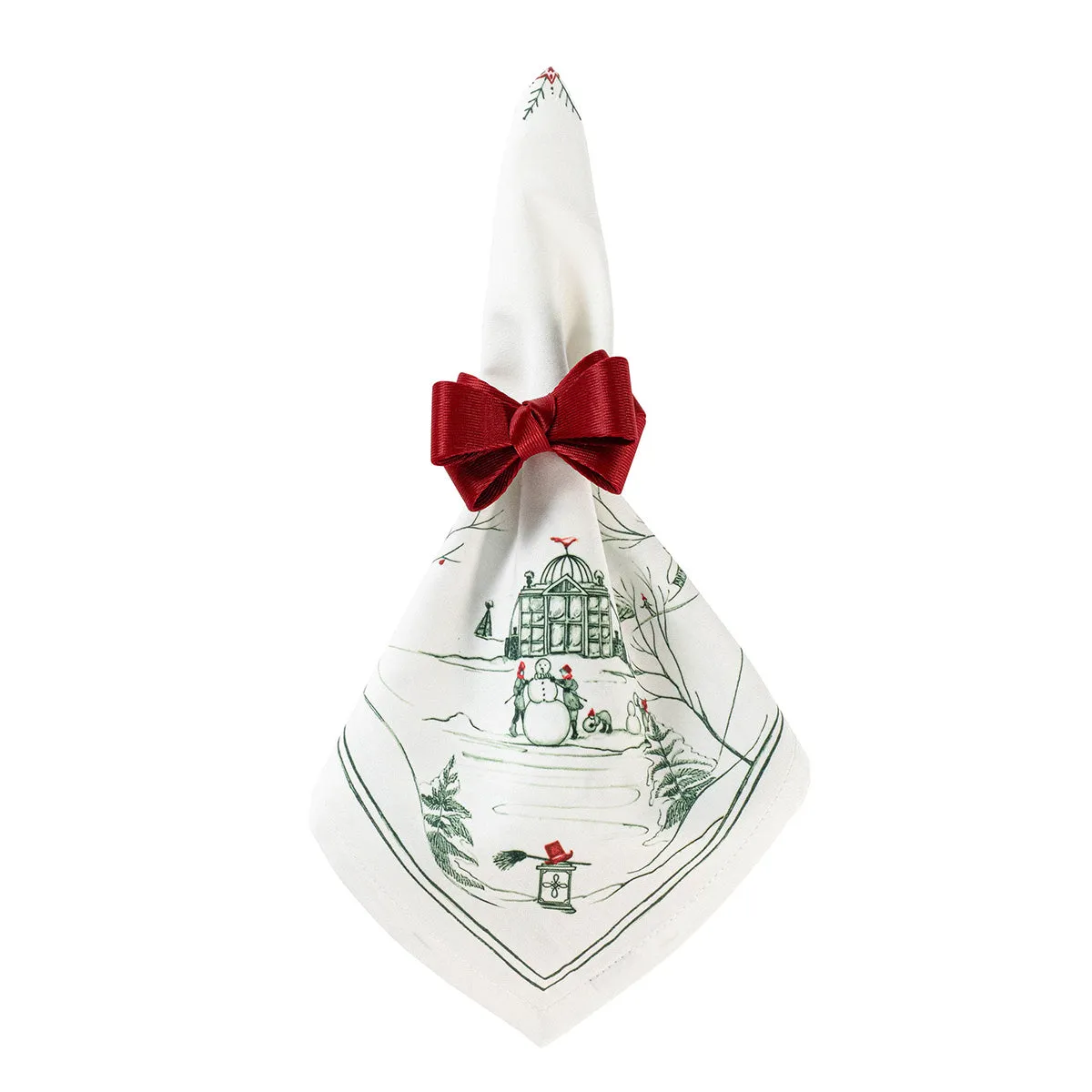 Country Estate Winter Frolic Napkin Set/4 - Evergreen