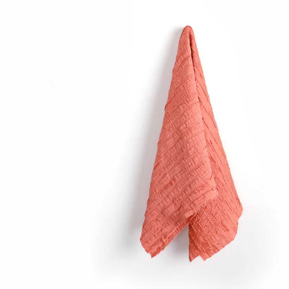 Crinkle Poly Taffeta - Salmon