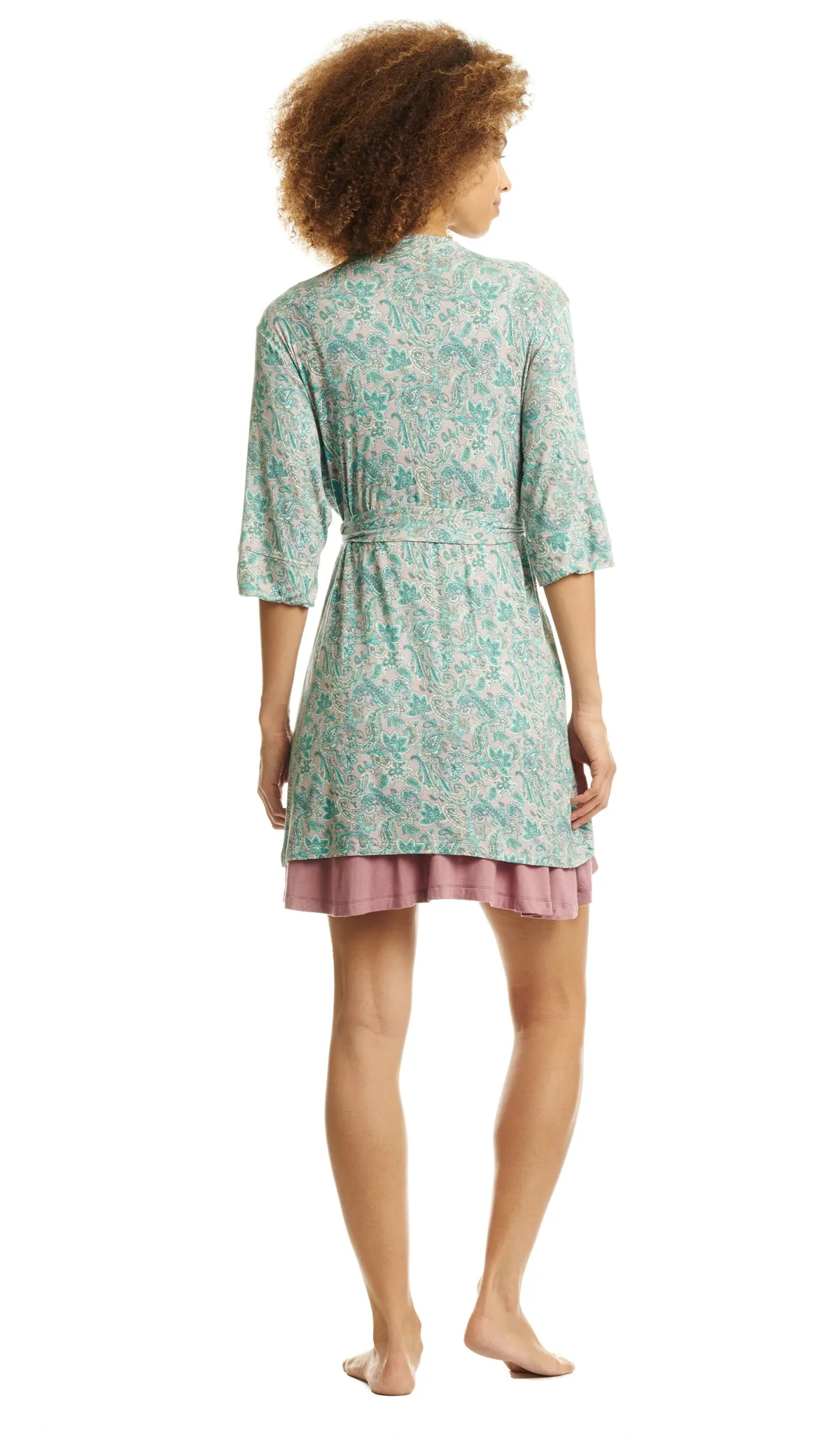 Dawn Chemise/Robe Paisley - Final Sale