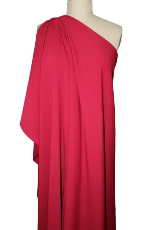 Easy Care Poly Stretch Crepe - Crimson