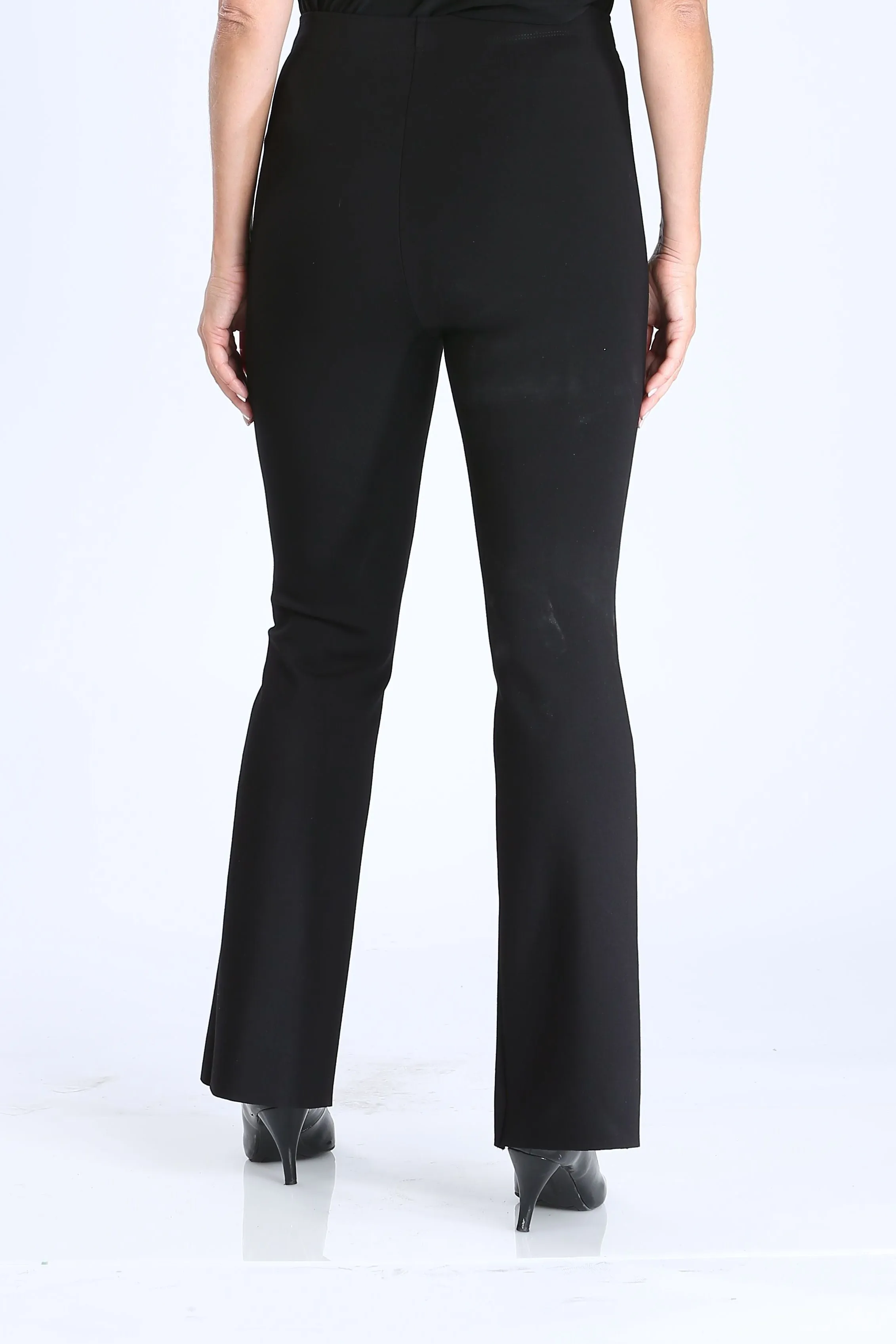 Front Split & Lace Insert Long Pants