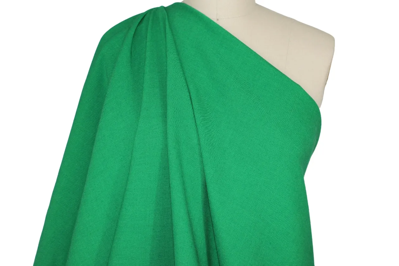 HC Designer Wool Double Crepe - Kelly Green