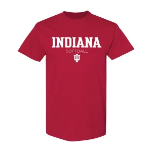 Indiana Hoosiers Softball Crimson T-Shirt