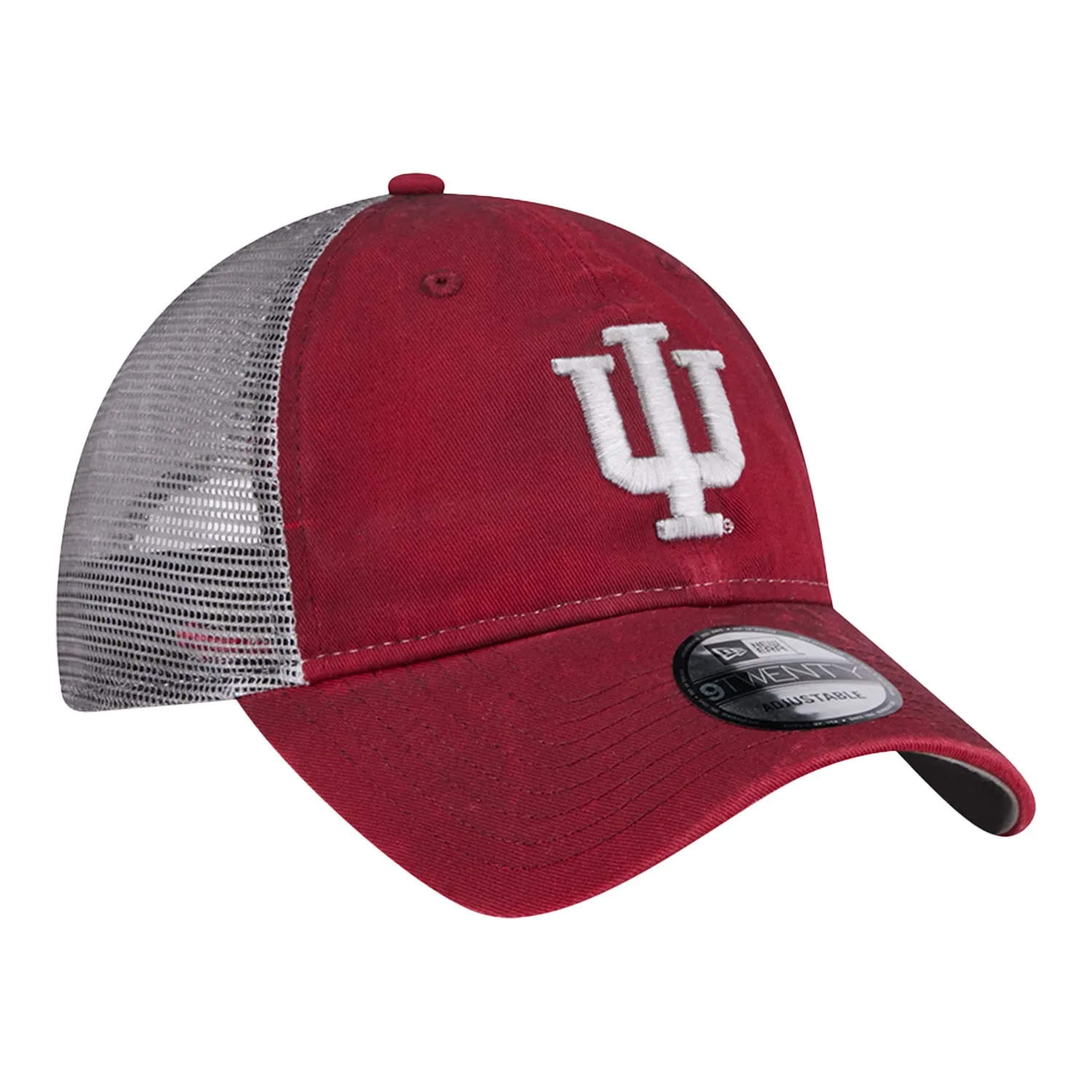 Indiana Hoosiers Team Slick Crimson and White Adjustable Hat