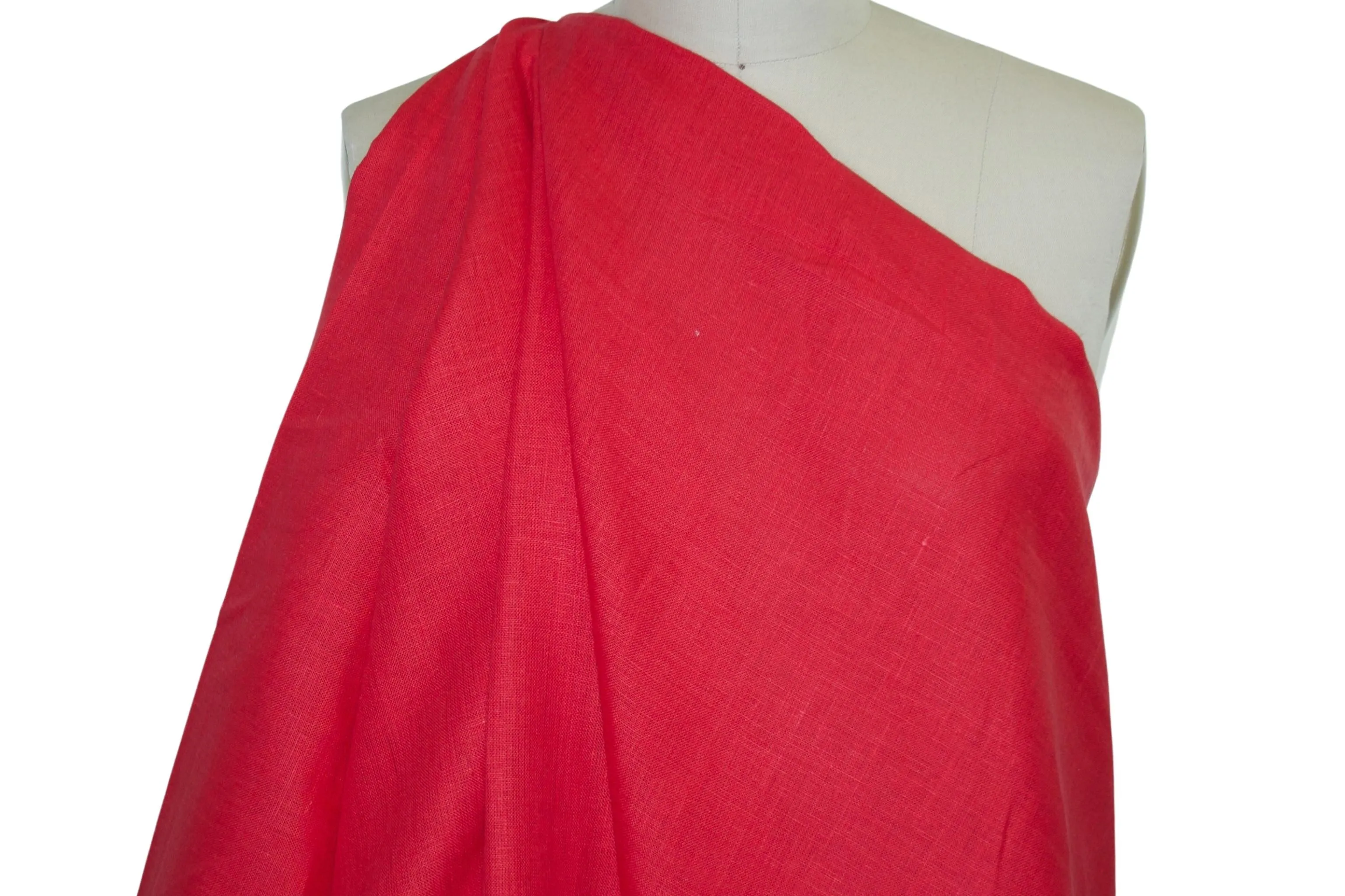 Italian Mid-weight Linen - Red