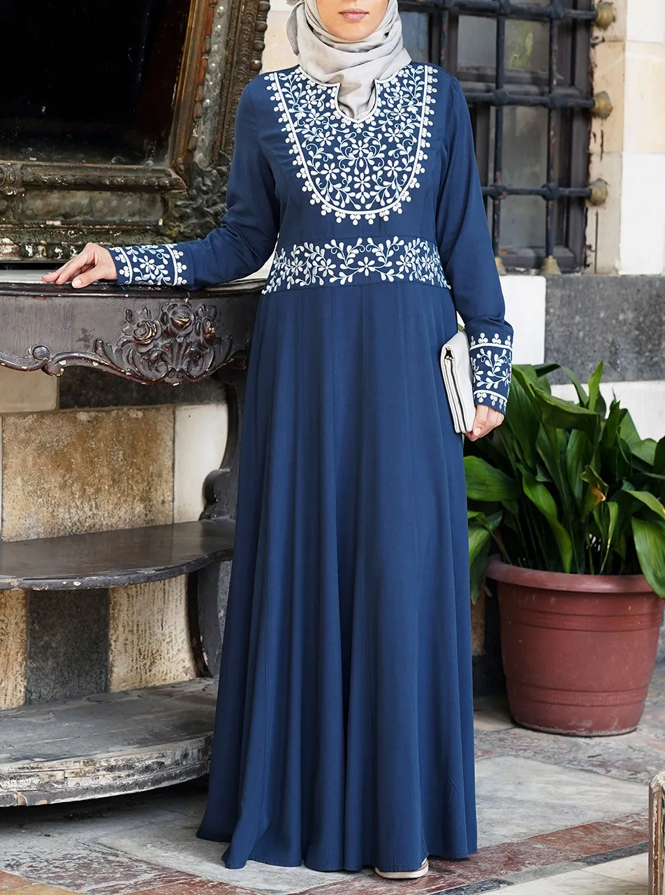 Jamilah Embroidered Abaya Gown