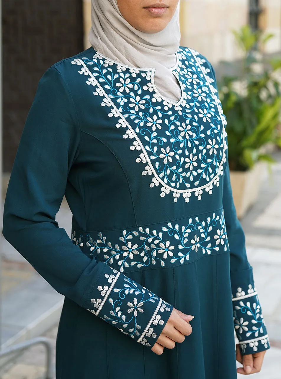 Jamilah Embroidered Abaya Gown