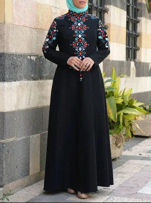 Jinan Embroidered Abaya Gown