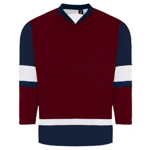 Kobe 5200 Maroon/Navy/White Midweight League Hockey Jersey