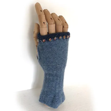 Lambswool wrist mitts 7