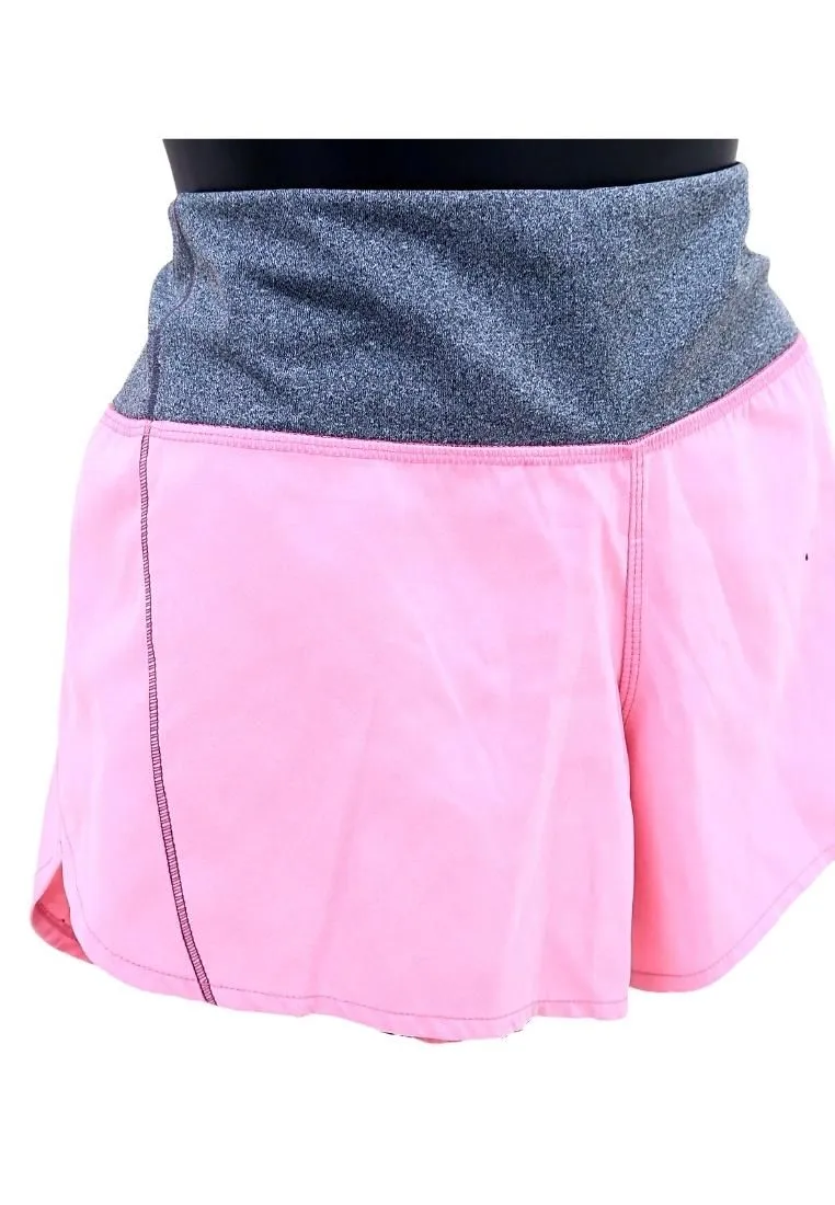 Landmark Girls Teens Dolphin Shorts - Carnation Pink- Acid Grey