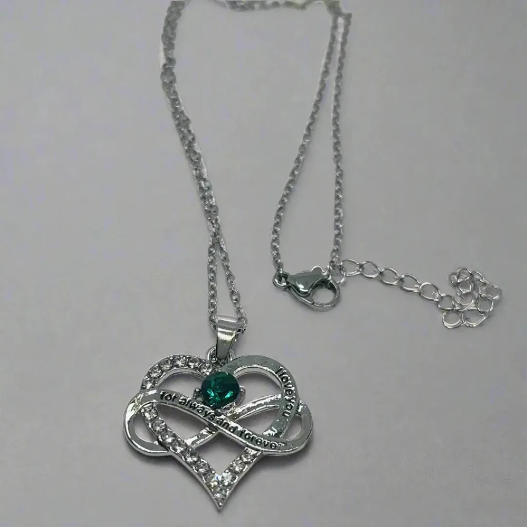 March Birthstone Aquamarine Necklace