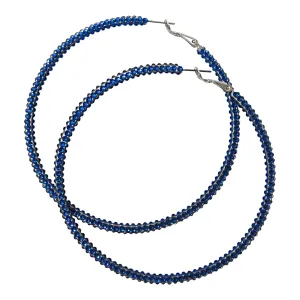 Maxima Crystal Hoop - Royal Blue