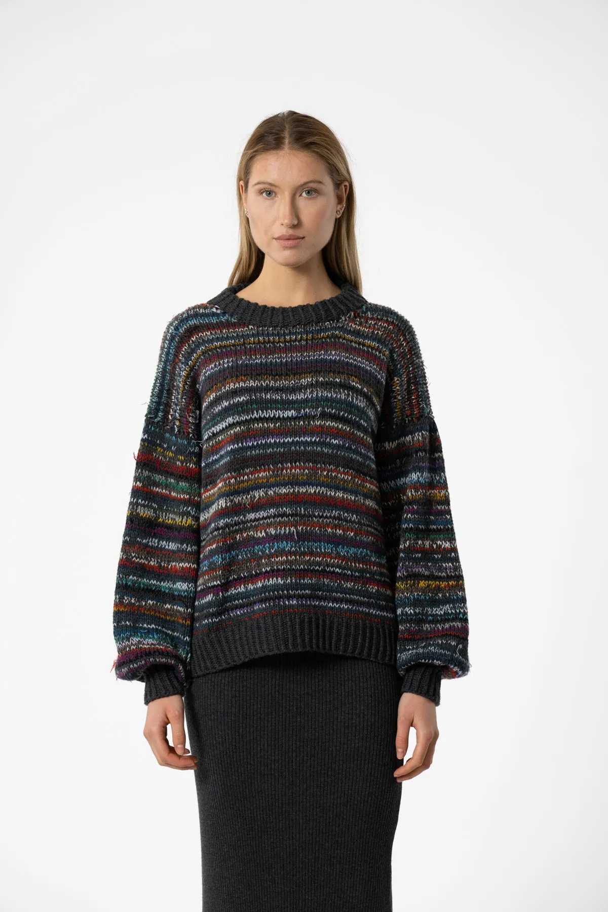 Merino Handknit Zero Waste Multi Colour