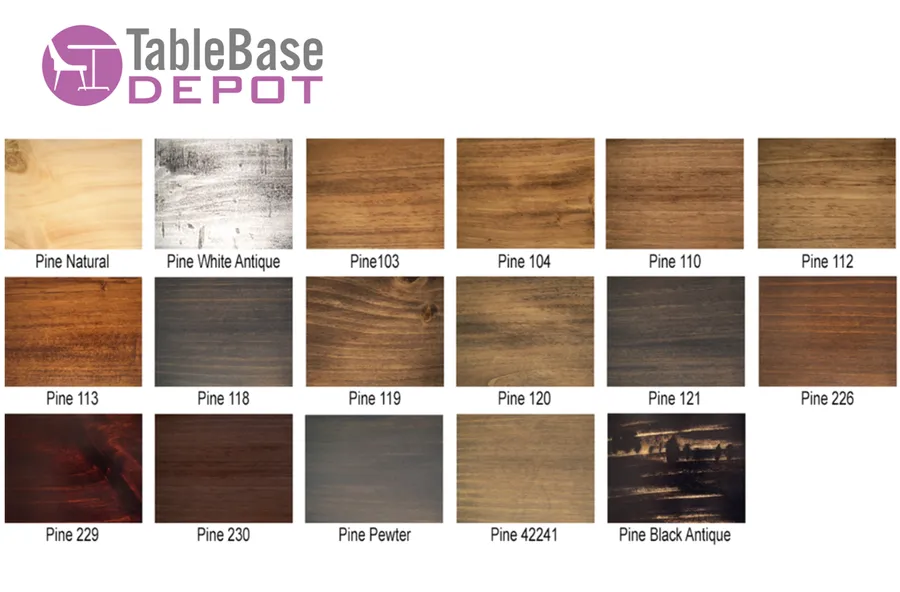 Midwest Pine Restaurant Table Tops Custom Size and Color