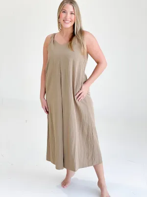 Penelope Midi Dress - Khaki