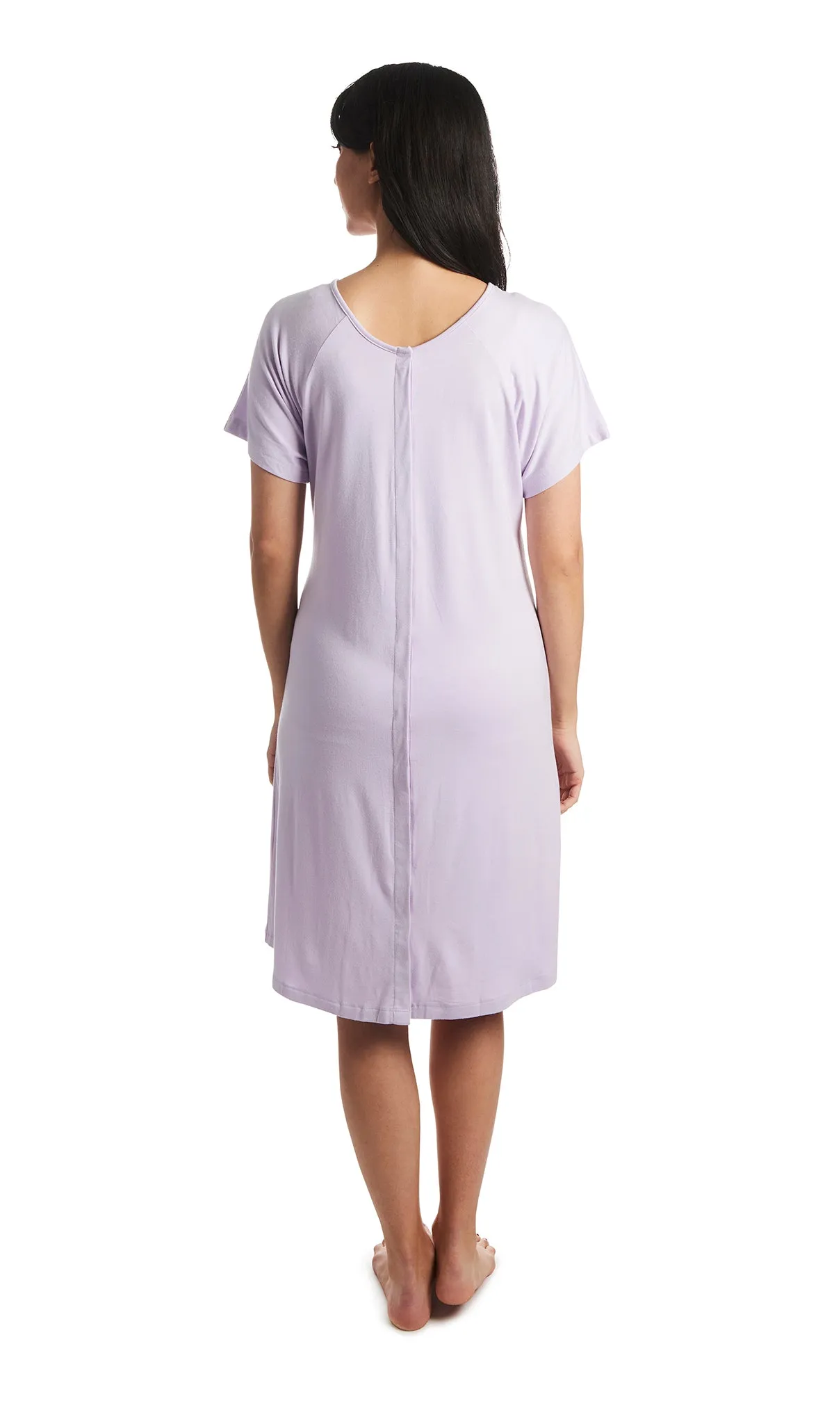 Rosa Hospital Gown Lavender