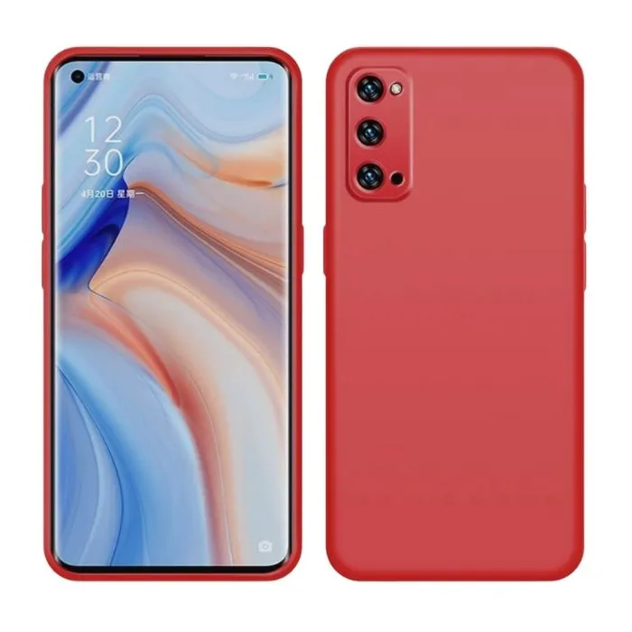 Silicone Case for Oppo A52 - Crimson Red