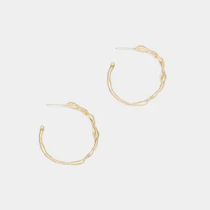 Terra Hoops size M in Gold