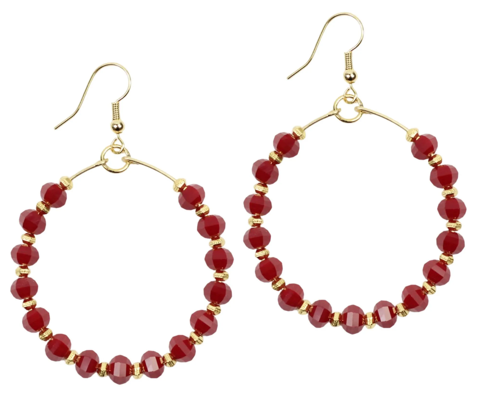 The Chloe Earring - Garnet